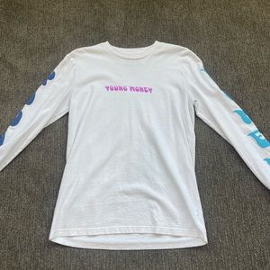 American Eagle x Young Money, white long sleeve, size XS, worn twice